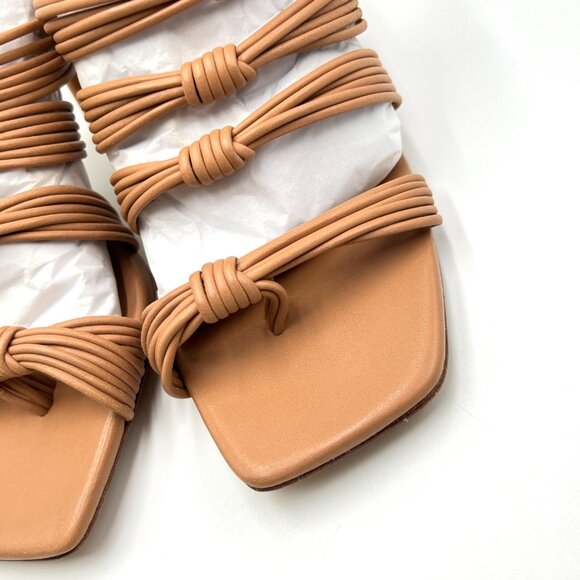 Joie Womens Size 6.5 Olive Brown Leather Strappy Square Toe Sandals Heels Shoes - Picture 5 of 15